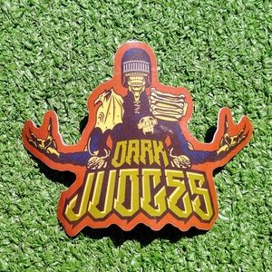 Judgement Day Dredd-Dark Judge: Fear/Death/Fire/Mortis Zombie Decal/Sticker New
